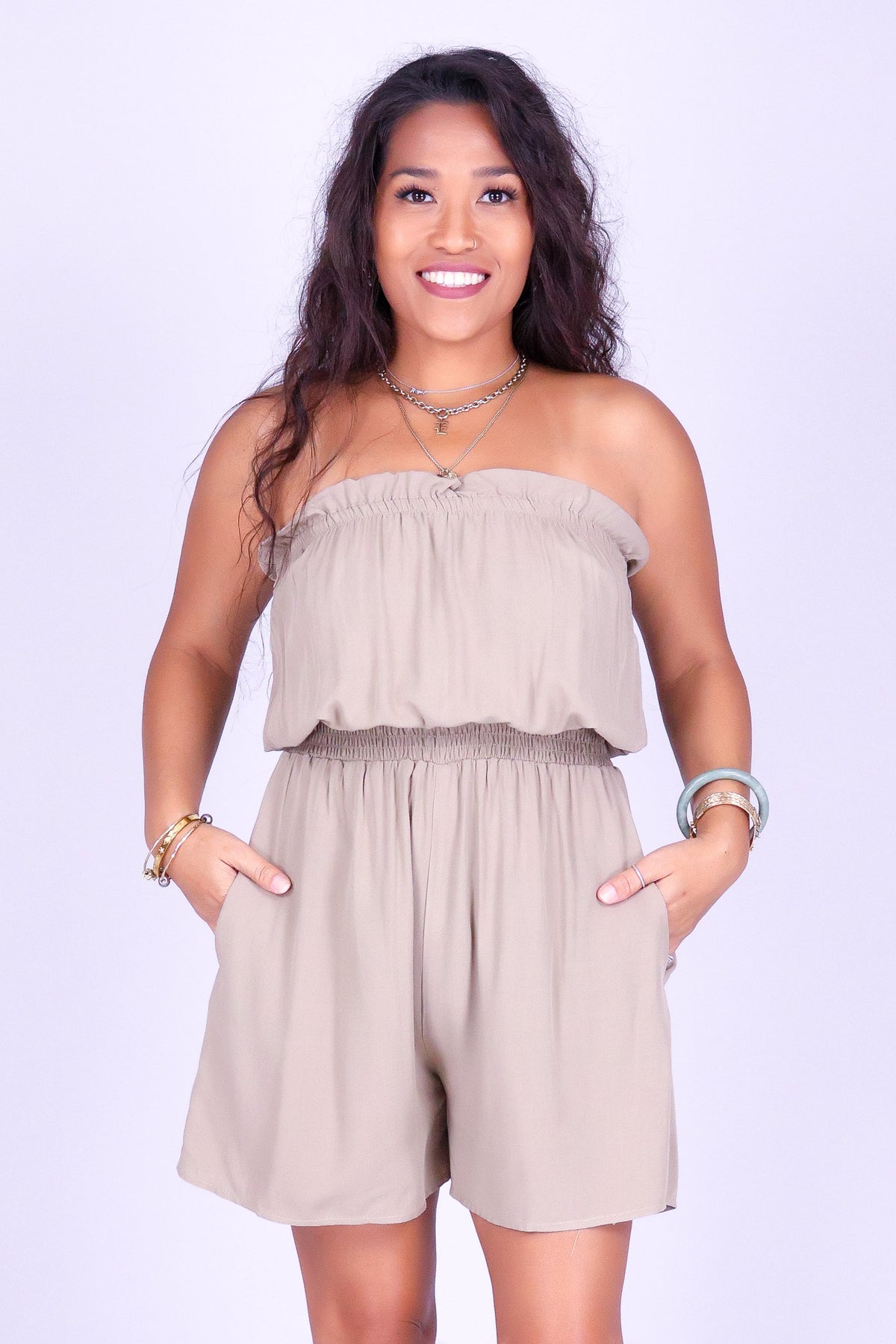 GO WITH IT TUBE ROMPER
