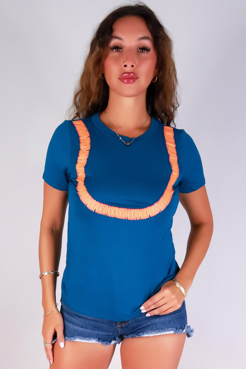 Jeans Warehouse Hawaii - S/S SCREEN - ILIMA LEI TEE | By LUZ