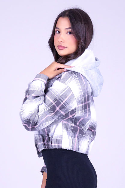 ALWAYS THERE PLAID SHACKET