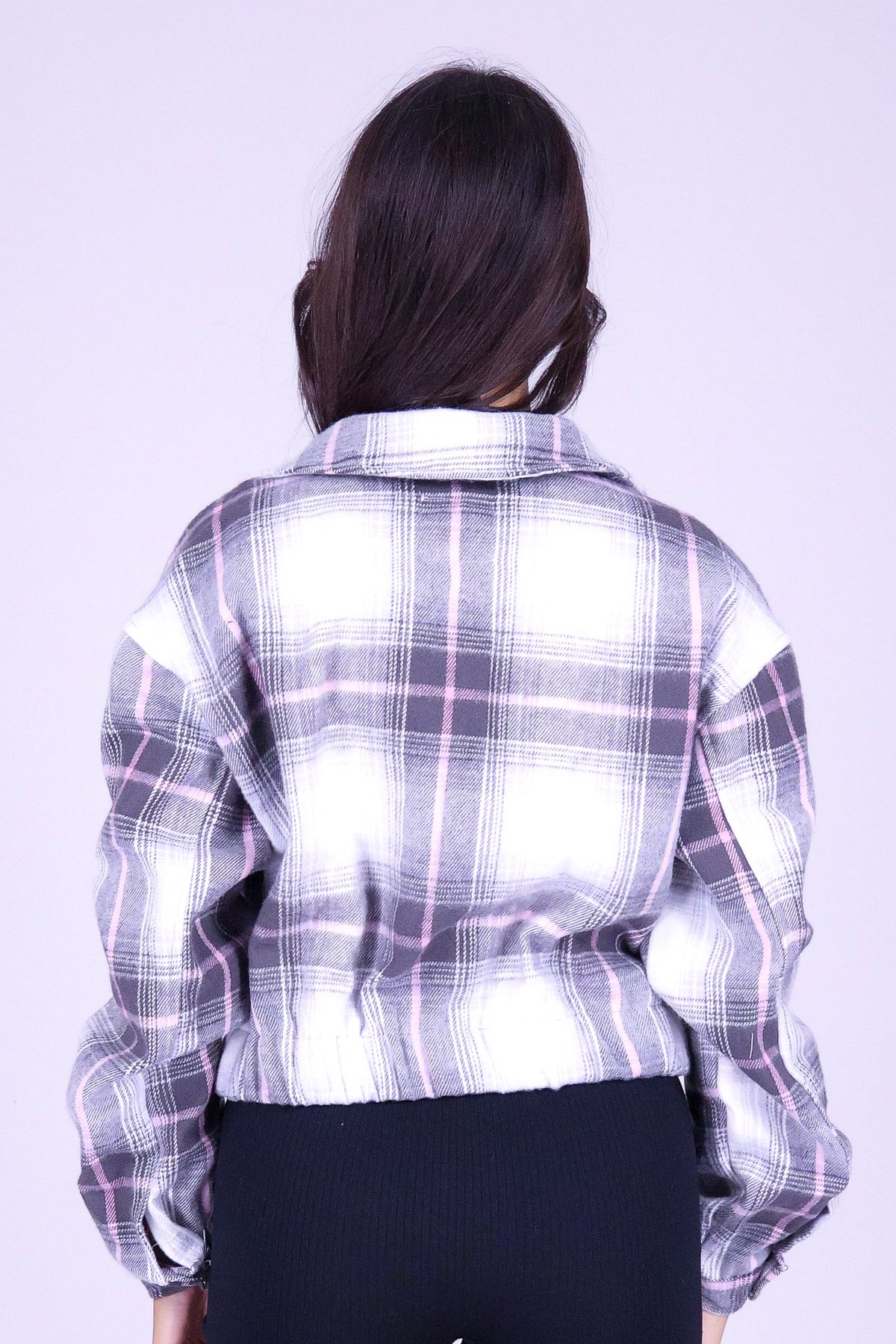 ALWAYS THERE PLAID SHACKET
