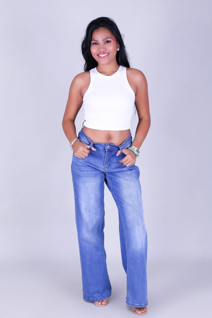 HERE WE GO CROP TANK TOP