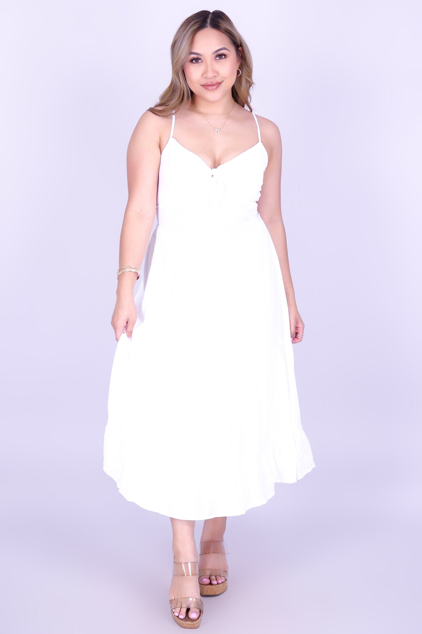 IVORY DREAMS MIDI DRESS