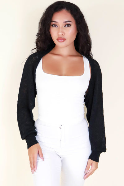 Jeans Warehouse Hawaii - SOLID LONG SLV CARDIGANS - DON'T FORGET BOLERO | By STYLE MELODY