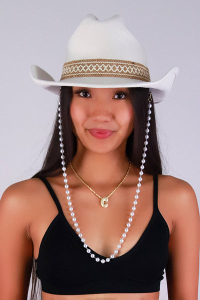 Jeans Warehouse Hawaii - COWBOY/NOVELTY HATS - IVORY DUST COWB0Y HAT | By FAME ACCESSORIES