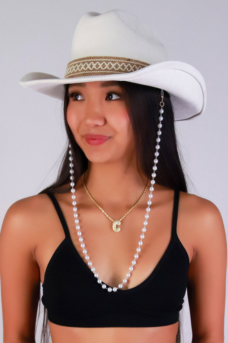 Jeans Warehouse Hawaii - COWBOY/NOVELTY HATS - IVORY DUST COWB0Y HAT | By FAME ACCESSORIES