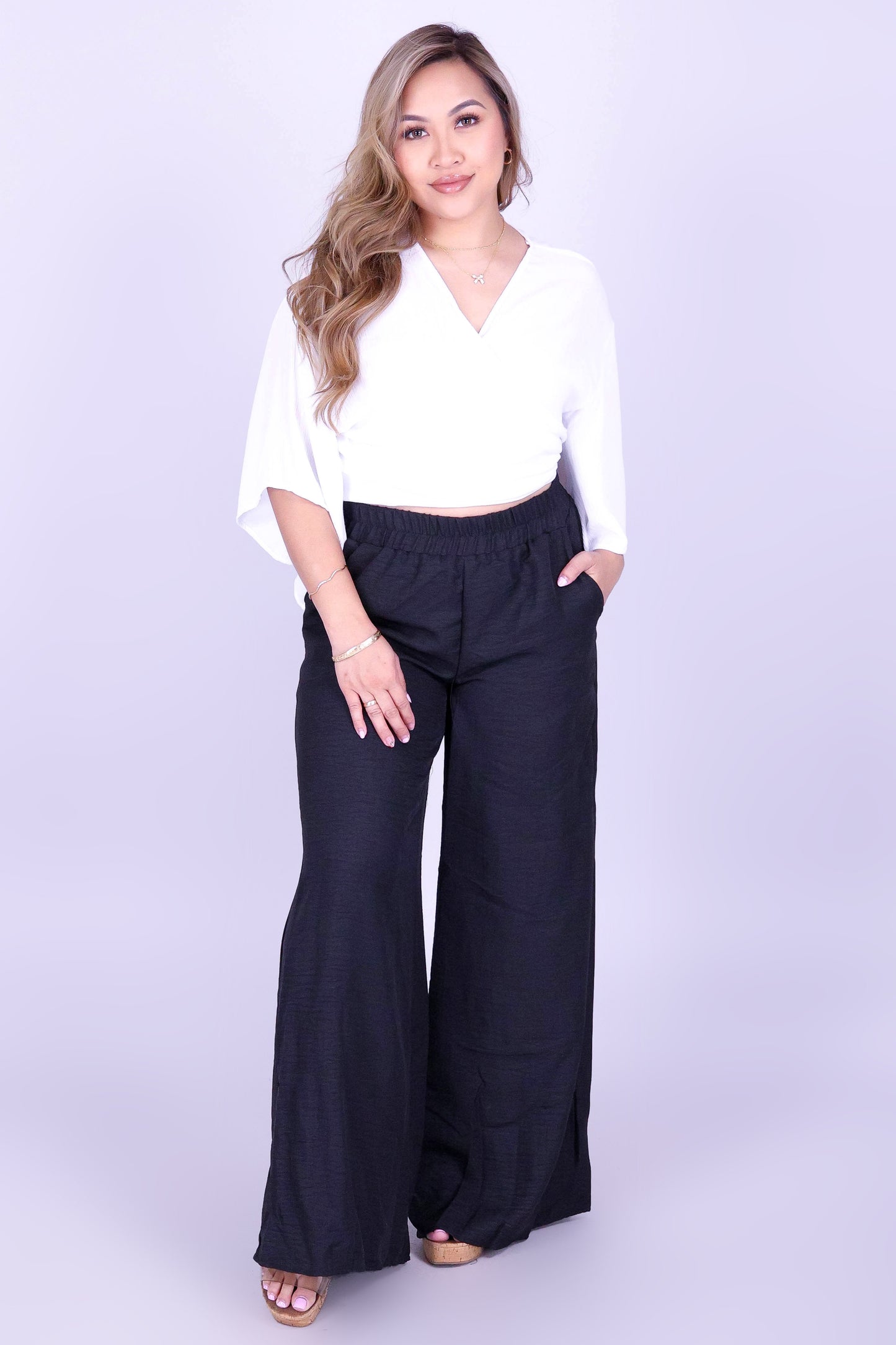 ZEN MUSE TIE FRONT TOP