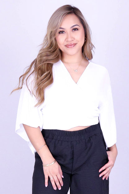ZEN MUSE TIE FRONT TOP