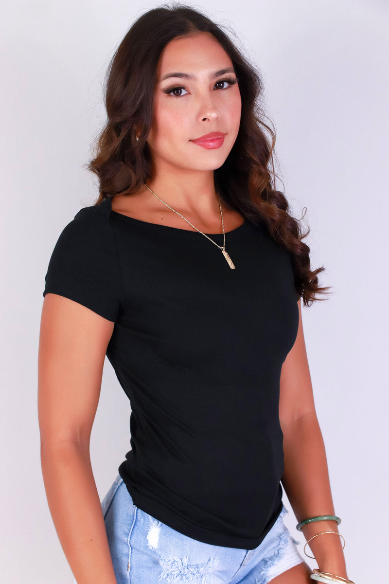 Jeans Warehouse Hawaii - SS CASUAL SOLID - EFFORTLESS EDGE TOP | By POPULAR 21