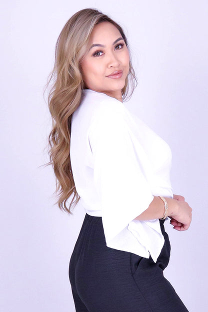 ZEN MUSE TIE FRONT TOP