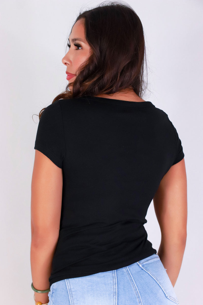 Jeans Warehouse Hawaii - SS CASUAL SOLID - EFFORTLESS EDGE TOP | By POPULAR 21