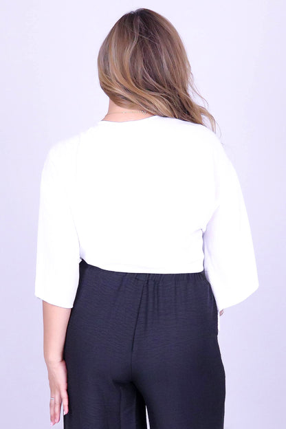 ZEN MUSE TIE FRONT TOP