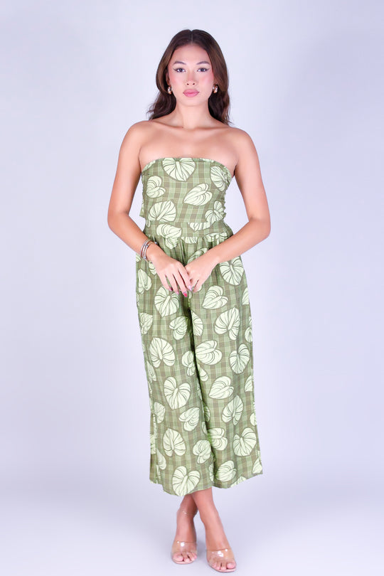 ANTHURIUM PALAKA TIE BACK JUMPSUIT