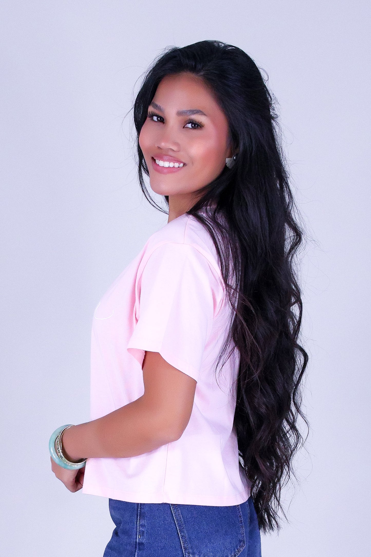 ALOHA PLUMERIA CROP TEE