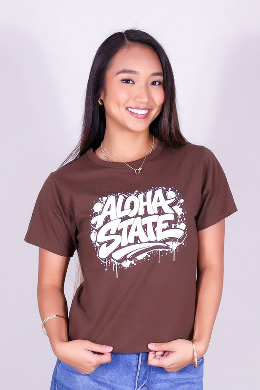 ALOHA STATE GRAFFITI TEE