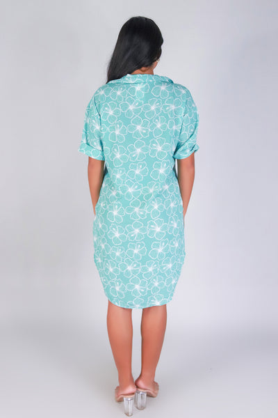 PUA ALOALO BUTTON DOWN DRESS