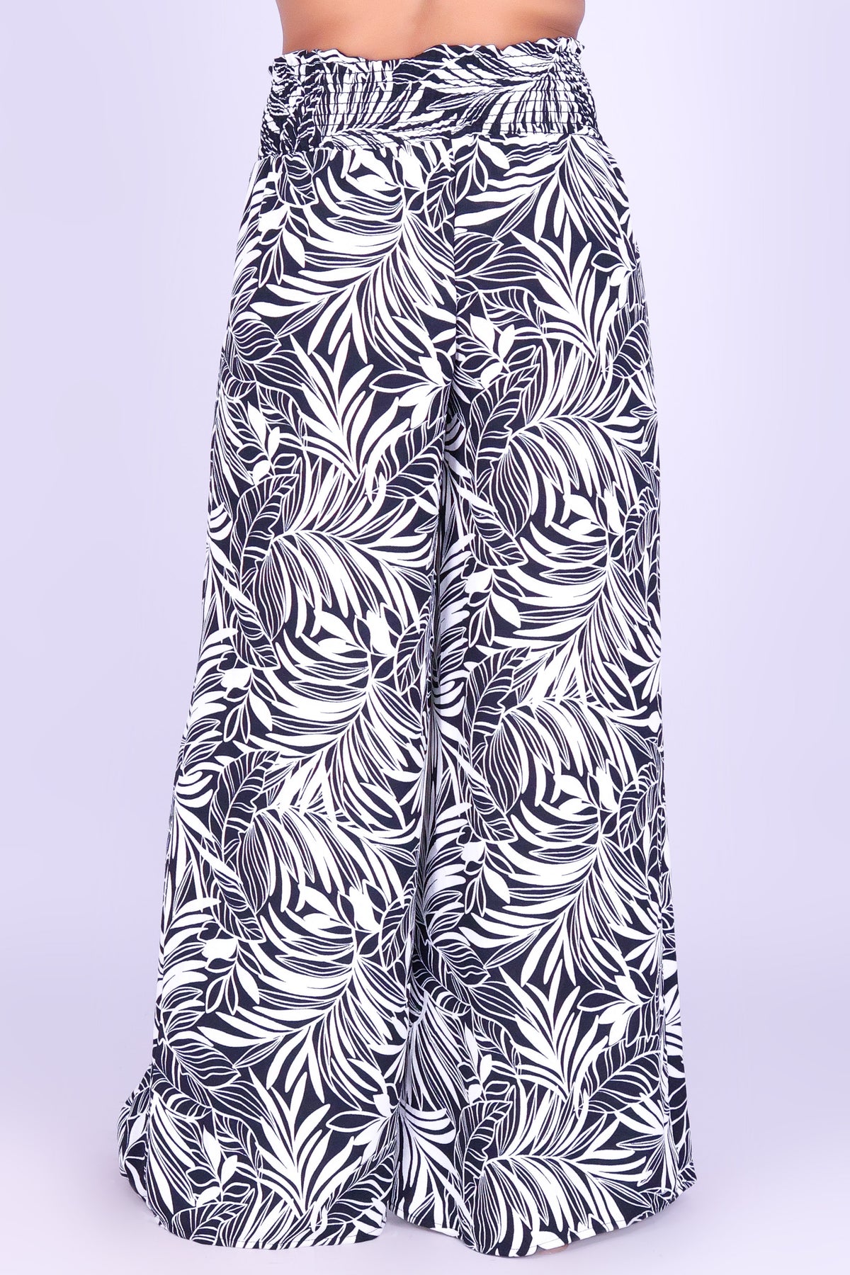SUNSET TIDES SMOCKED WAIST PANTS