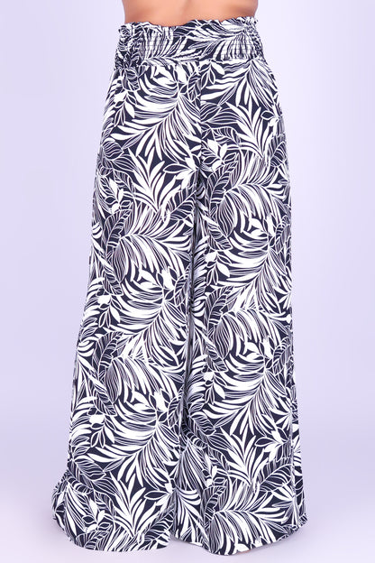 SUNSET TIDES SMOCKED WAIST PANTS