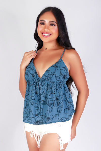 WILDFLOWER WONDER BABYDOLL TOP