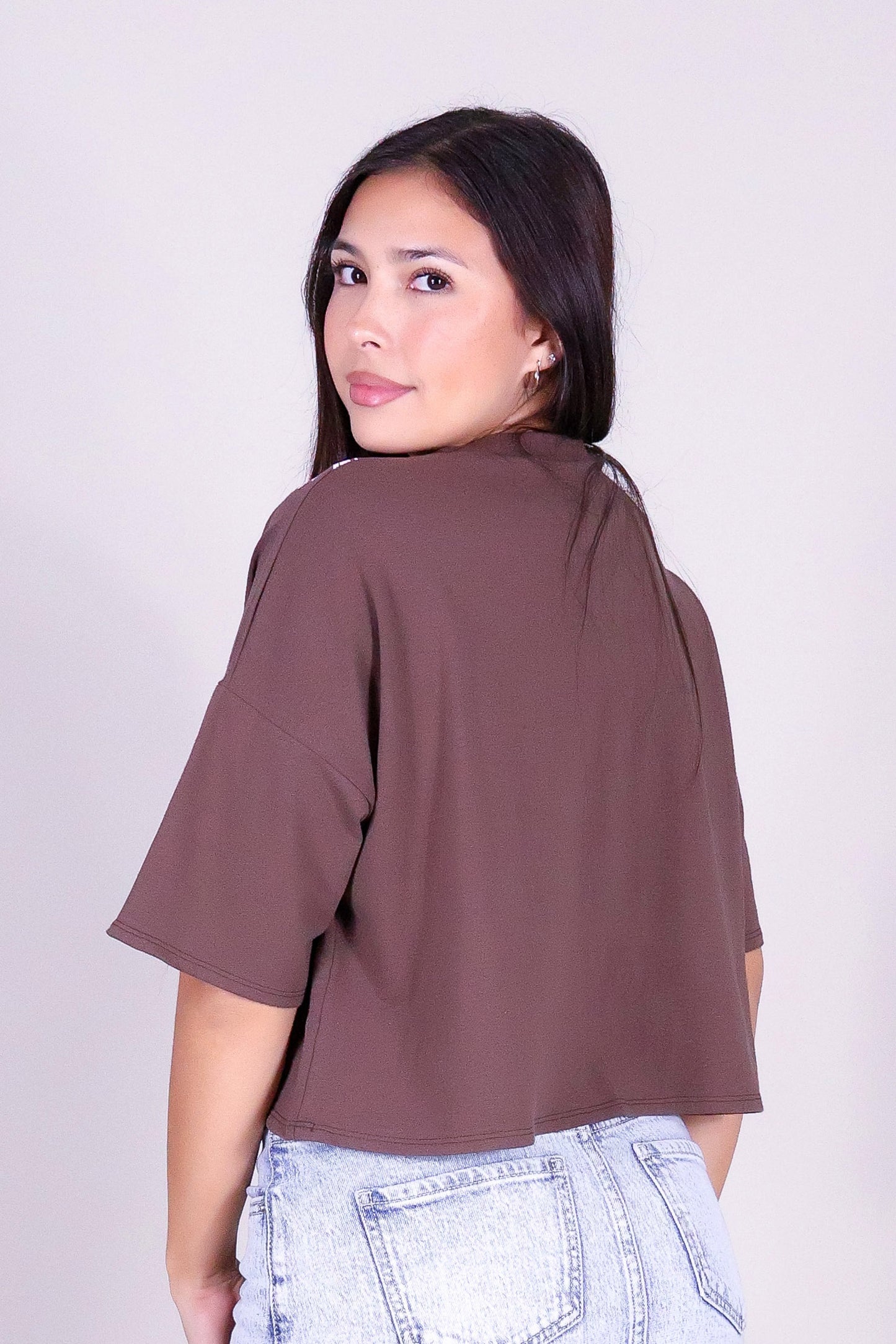 PLUMERIA LEI CROP TEE