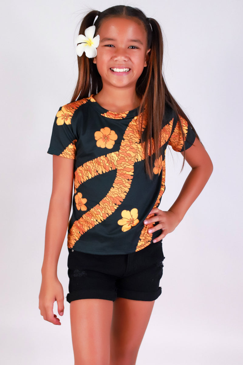 Jeans Warehouse Hawaii - S/S PRINT 7-16 - ILIMA TEE | KIDS SIZE 4-6X | By LUZ