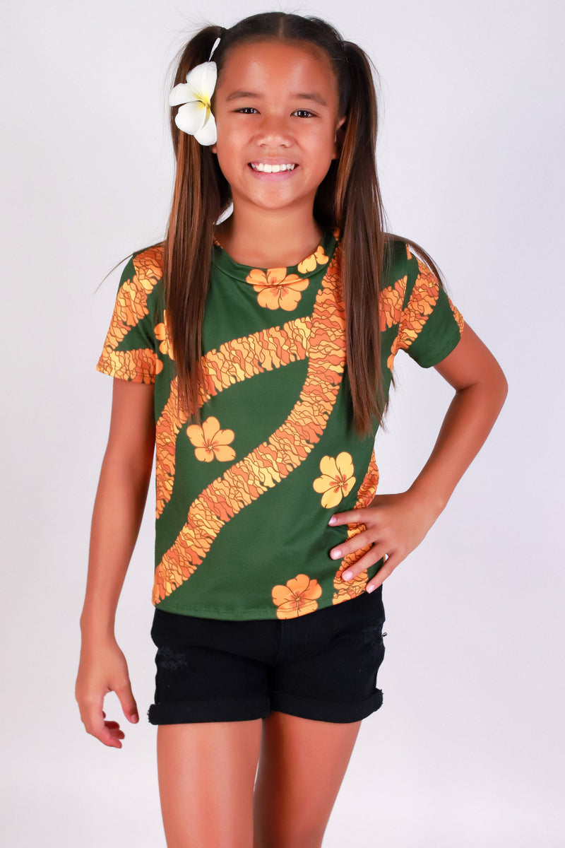 Jeans Warehouse Hawaii - S/S PRINT 7-16 - ILIMA TEE | KIDS SIZE 4-6X | By LUZ