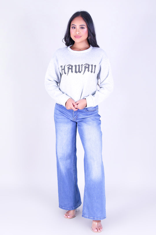 HAWAII RHINESTONES SWEATER