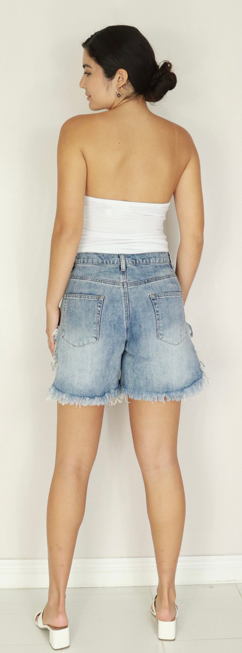 Jeans Warehouse Hawaii - DENIM SHORTS & BERMUDAS - DISTRESSED BERMUDA SHORTS | By MUSTARD SEED