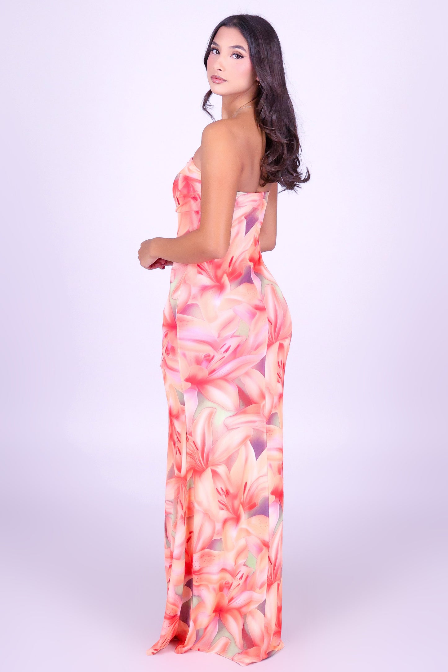 LILY IN BLOOM TUBE MAXI DRESS