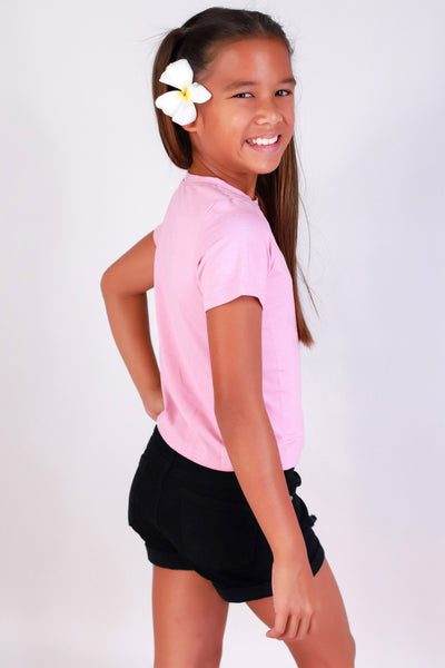 Jeans Warehouse Hawaii - S/S PRINT 7-16 - PUAKENIKENI PIKAKE TWIST LEI TEE | KIDS SIZE 4-6X | By GREENWELL PROMOTIONS LTD