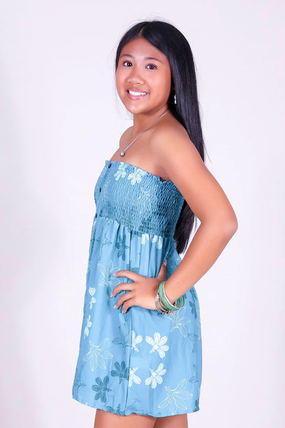 NAUPAKA SMOCKED BABYDOLL DRESS | KIDS SIZE 2-16