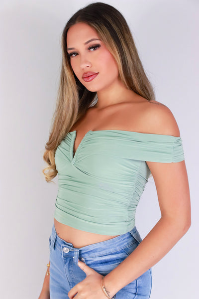 Jeans Warehouse Hawaii - SS CASUAL SOLID - SOFT WHISPER TOP | By MEEK DBA LAC BLEU