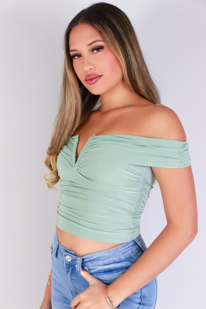 Jeans Warehouse Hawaii - SS CASUAL SOLID - SOFT WHISPER TOP | By MEEK DBA LAC BLEU