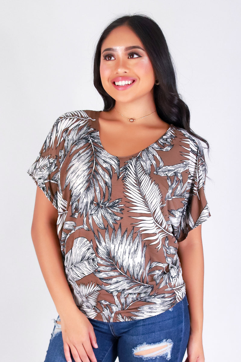 TROPICAL FLOW DOLMAN TOP