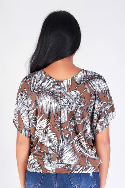 TROPICAL FLOW DOLMAN TOP