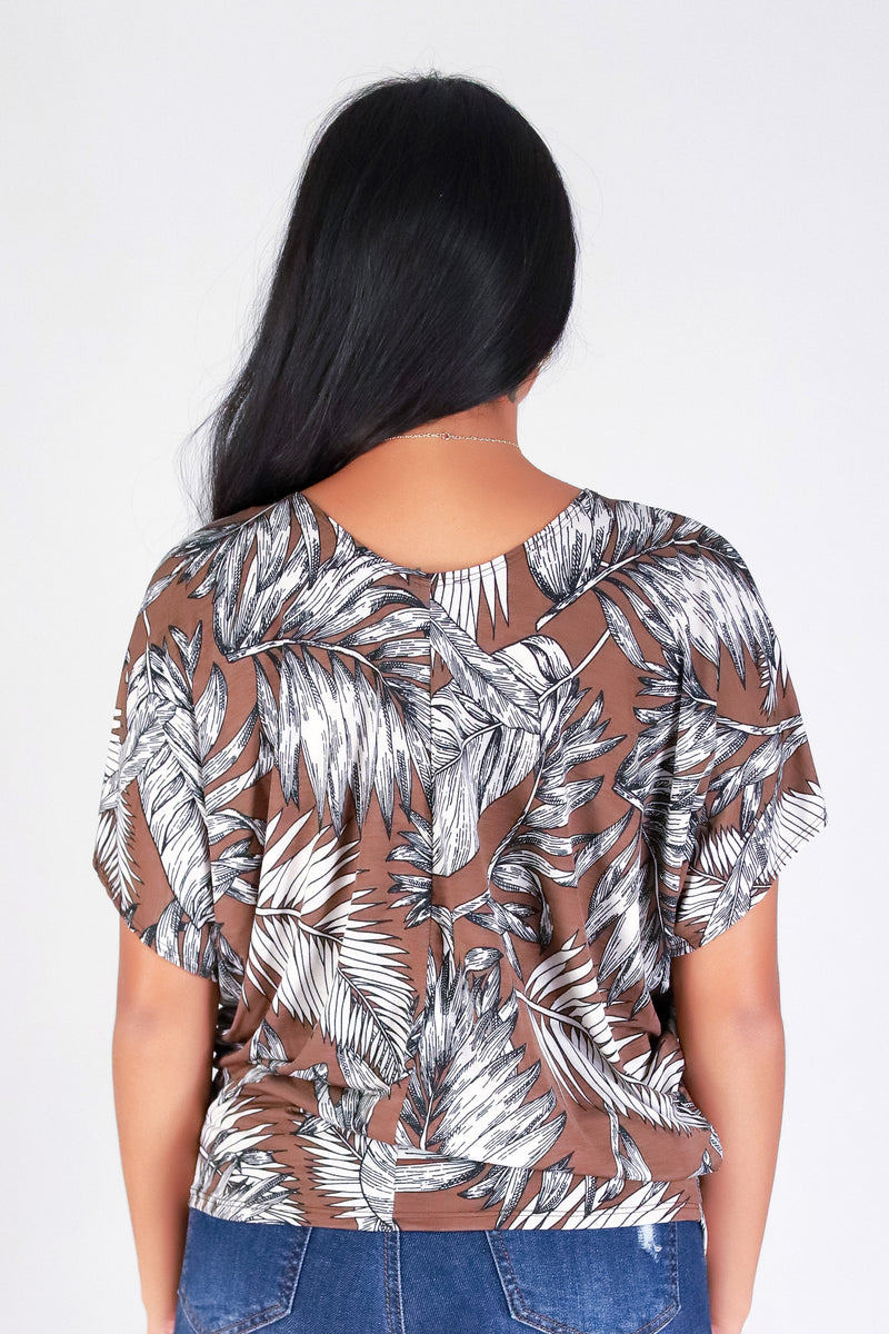 TROPICAL FLOW DOLMAN TOP