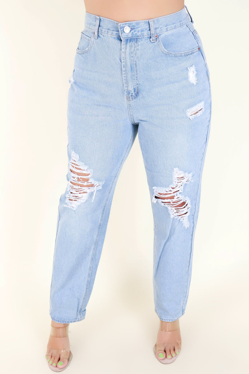 Jeans Warehouse Hawaii - PLUS Denim Jeans - PAMELA STRAIGHT LEG JEANS | By WAX JEAN