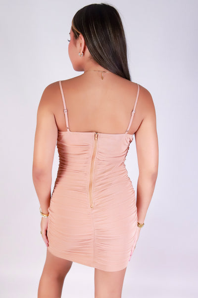 Jeans Warehouse Hawaii - S/L SHORT SOLID DRESSES - GLIMMER HOUR DRESS | By PAPERMOON/ B_ENVIED