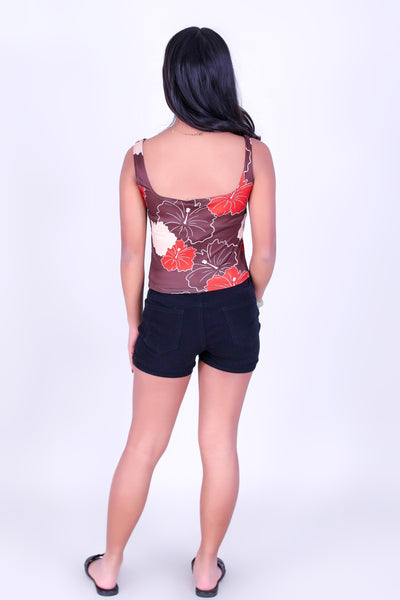 MULTI ALOALO SQUARE NECK TANK TOP | KIDS SIZE 2-16