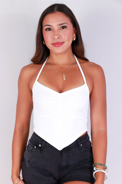 Jeans Warehouse Hawaii - SL CASUAL SOLID - ON THE GO HALTER TOP | By ANWND