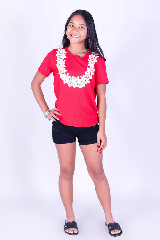 OPEN PUAKENIKENI PIKAKE LEI TEE | KIDS SIZE 2-16