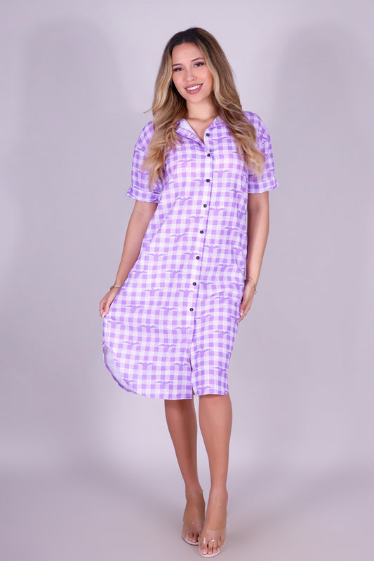 IWA PALAKA BUTTON DOWN DRESS