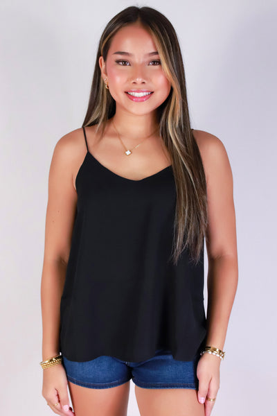 Jeans Warehouse Hawaii - TANK SOLID WOVEN DRESSY TOPS - EFFORTLESS EDIT TOP | By PAPERMOON/ B_ENVIED