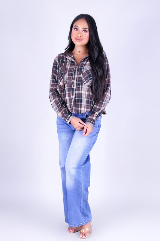 CABIN CUTIE PLAID TOP