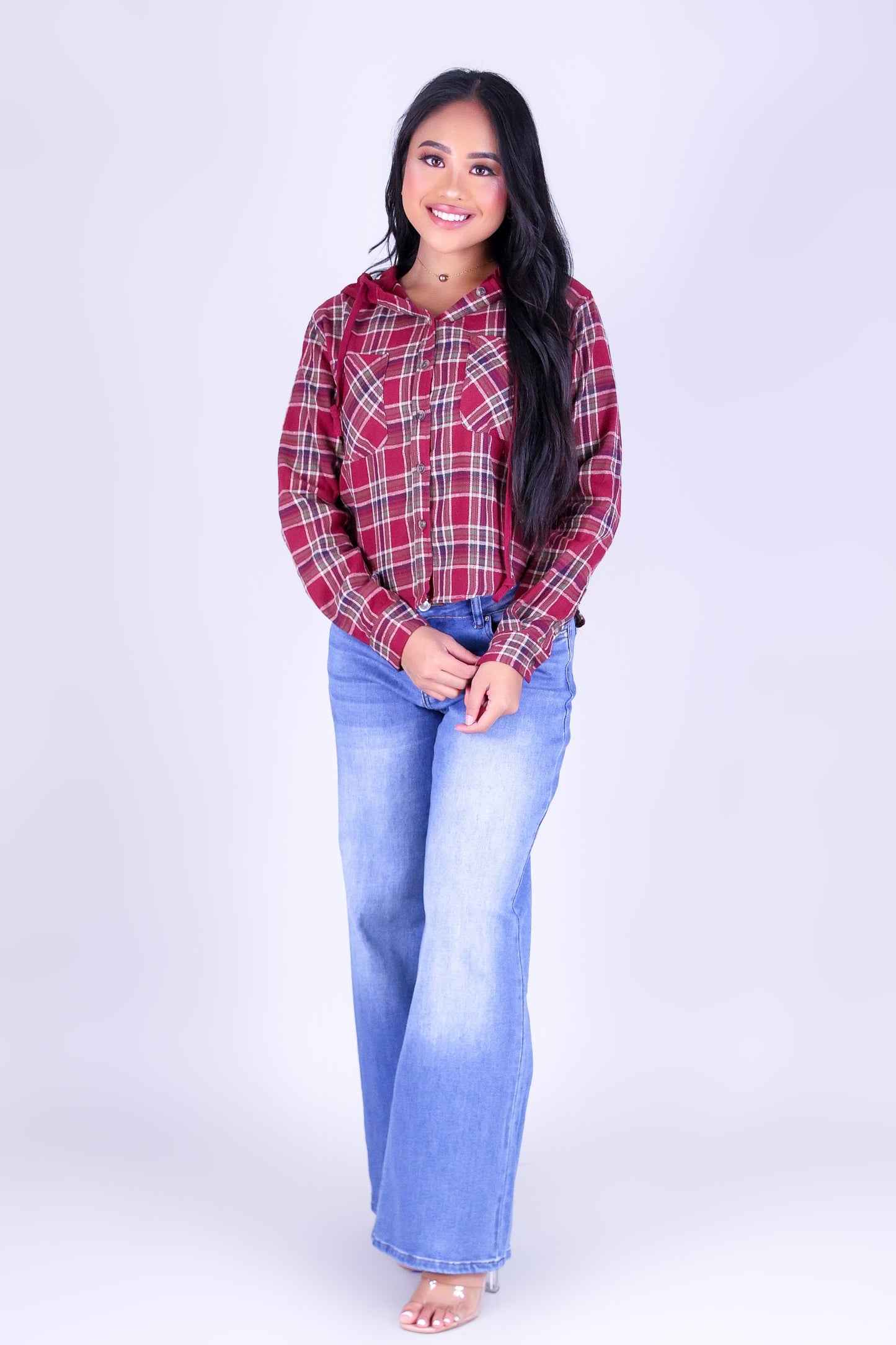 CABIN CUTIE PLAID TOP