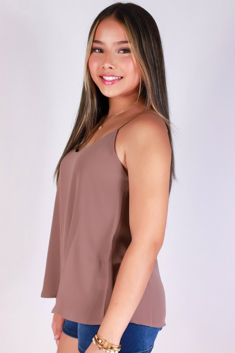Jeans Warehouse Hawaii - TANK SOLID WOVEN DRESSY TOPS - EFFORTLESS EDIT TOP | By PAPERMOON/ B_ENVIED