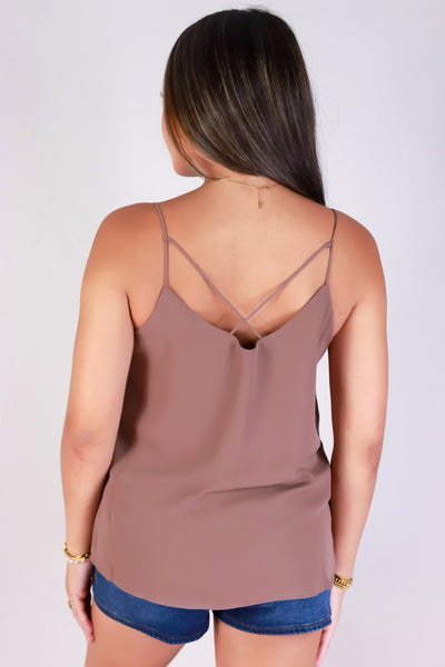 Jeans Warehouse Hawaii - TANK SOLID WOVEN DRESSY TOPS - EFFORTLESS EDIT TOP | By PAPERMOON/ B_ENVIED