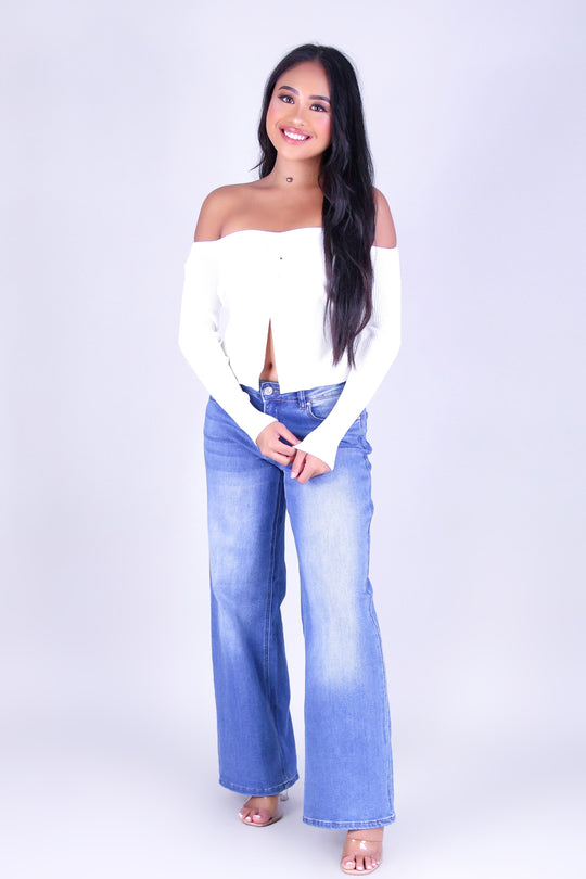 EFFORTLESS GLOW SWEATER FLYAWAY TOP