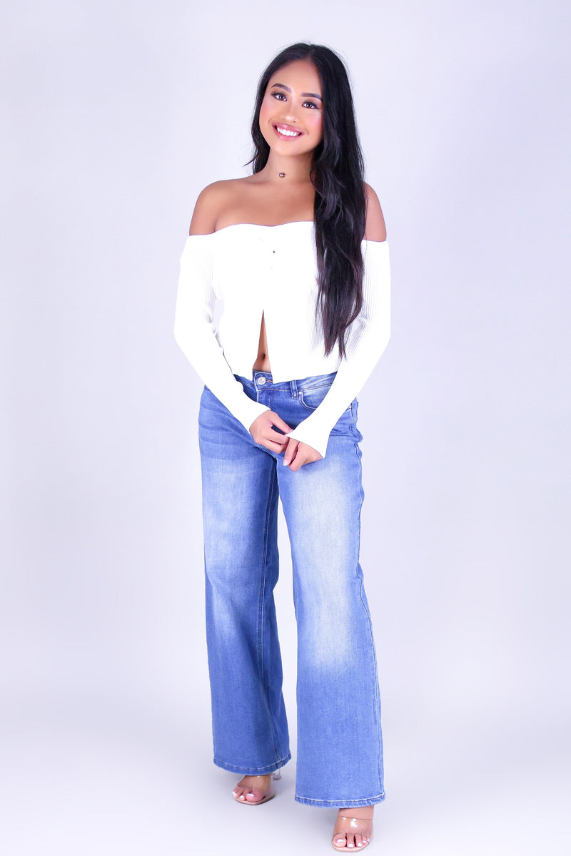 EFFORTLESS GLOW SWEATER FLYAWAY TOP