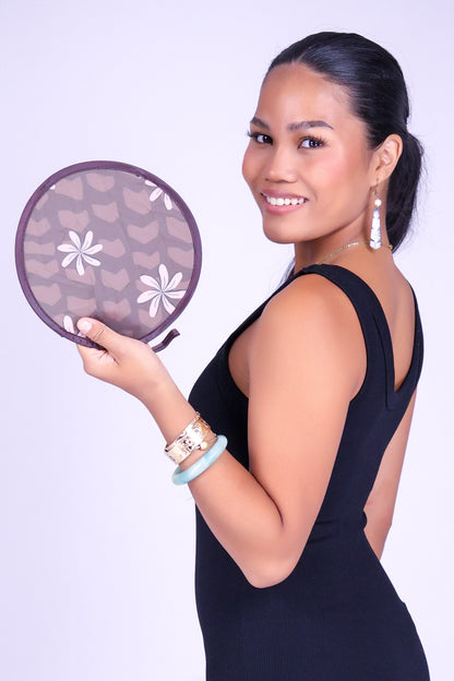 TIARE HEBREW FOLDABLE FAN