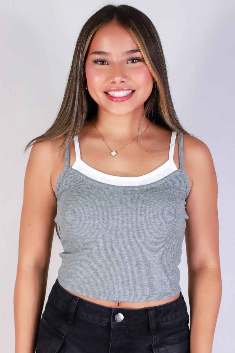 Jeans Warehouse Hawaii - SL CASUAL SOLID - DOUBLE TAKE TOP | By CRESCITA APPAREL/SHINE I